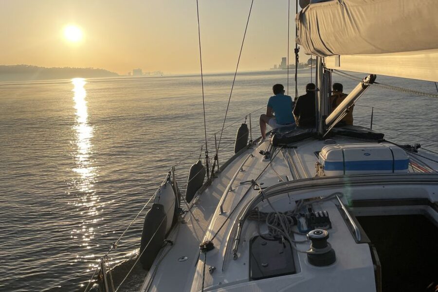 Lisbon: Sunset Sailing Boat Cruise with Wine - Belém Tower and the western waterfront