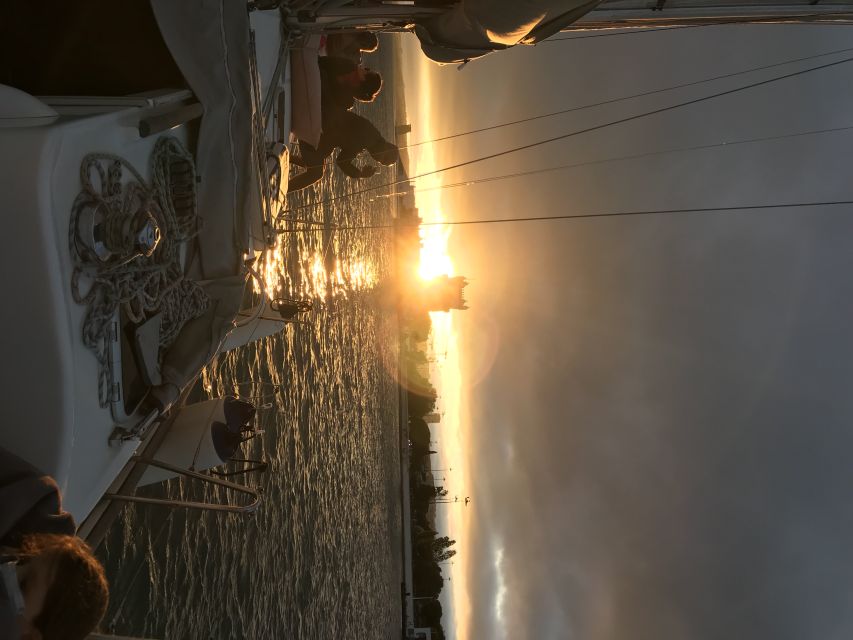 Lisbon Sunset Sailing – Small Group (max 10) Wine & History - Starting Beneath the 25th of April Bridge