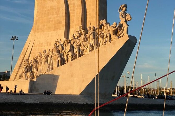 Lisbon Sunset Sailing with Portuguese Wine and History - Commerce Square, the castle, and old Lisbon