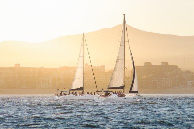 Los Cabos Luxury Sunset Sail with Light Appetizers and Open Bar - Sailing Cabo San Lucas Bay on a small boat