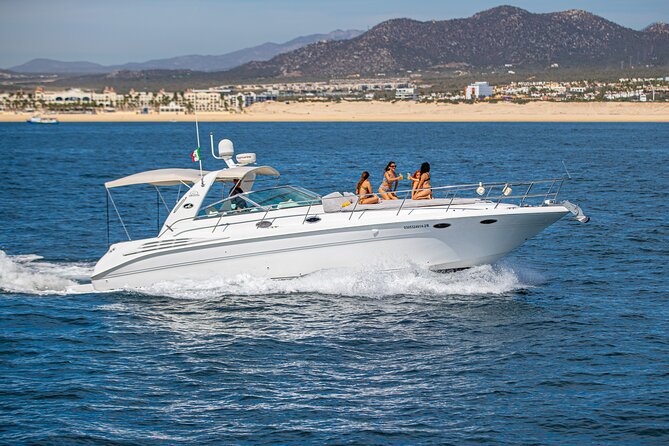 Luxury 42' Yacht Tour in Cabo for Snorkeling and Sunset - Leaving F Dock for Cabo’s Famous Arch