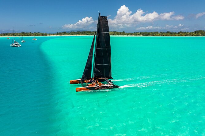 LUXURY Catamaran Bora Bora : Sailing, Snorkeling & Floating Bar - Four hours on Bora Bora’s clear lagoon