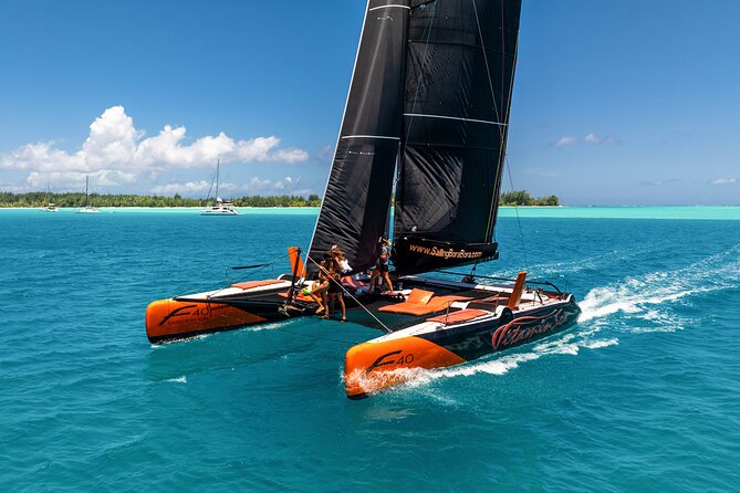 LUXURY Catamaran Bora Bora : Sailing, Snorkeling & Floating Bar - The coral garden snorkeling stop