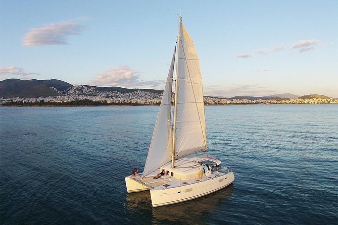 Luxury Catamaran Cruise from Athens with Traditional Greek Meal and BBQ - The first swimming stop