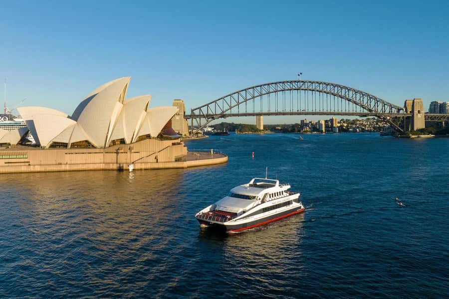 Luxury Catamaran Lunch Cruise with Deluxe Buffet - The first harbour views from the catamaran