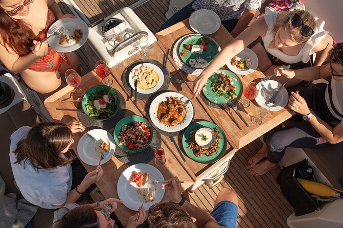 Luxury Catamaran Sunset Private & Greek Gastronomy in Athens - What is included, and what you still need