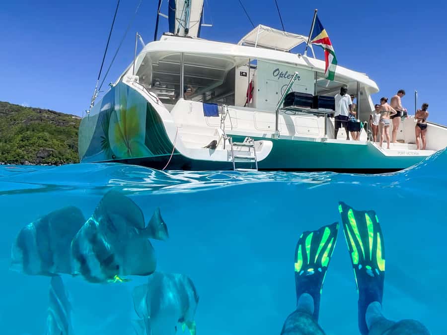Mahé: Baie Ternay Park Catamaran Cruise with BBQ Lunch - Value at $159 per person