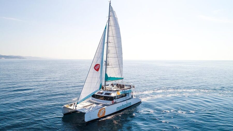 Malaga: Catamaran Sailing Cruise with Swimming & Optional DJ - Key points at a glance