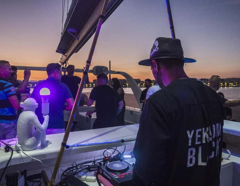 Malaga: Catamaran Sunset or Night Cruise w/ Live DJ & Drink - Setting sail from Malaga Port