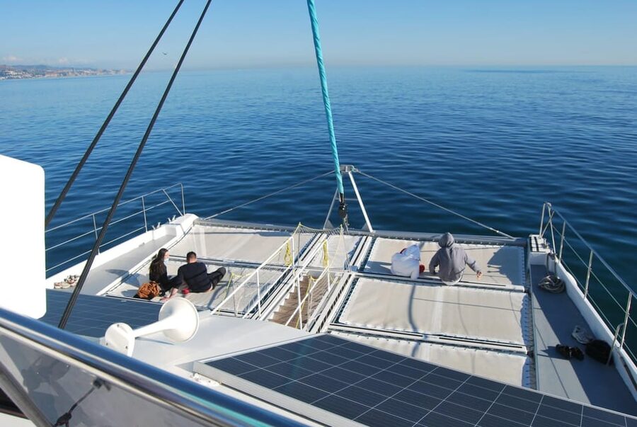 Malaga: Catamaran Sunset or Night Cruise w/ Live DJ & Drink - Choosing between the lower and upper decks