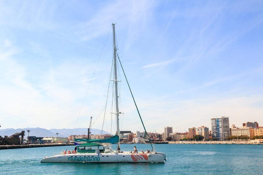 Malaga: Sailing Catamaran with Swimming and Paella Lunch - Value at $53 Per Person