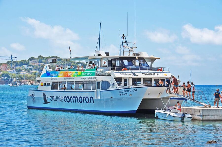 Mallorca: Catamaran Coastal Cruise with Lunch - Cala Egos and the first swim stop