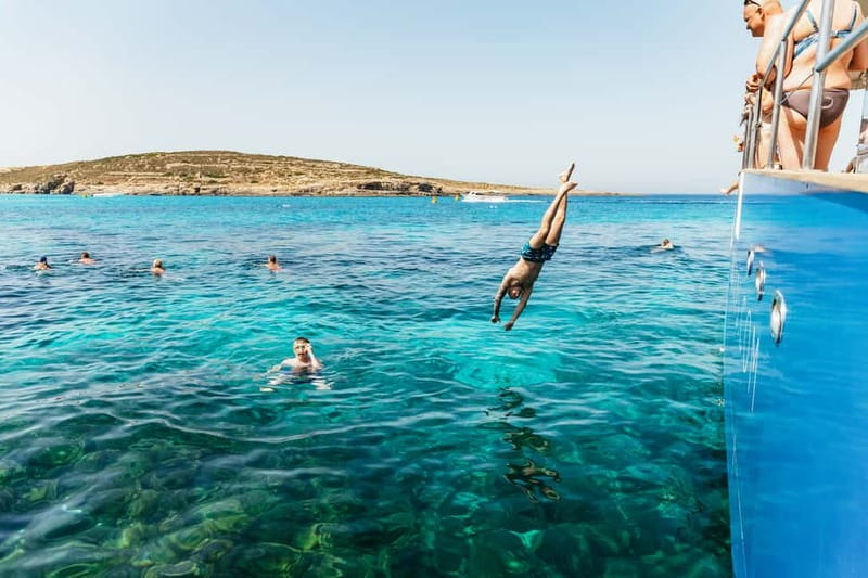 Malta: Blue Lagoon, Beaches & Bays Trip by Catamaran - Blue Lagoon: beautiful water, offshore access
