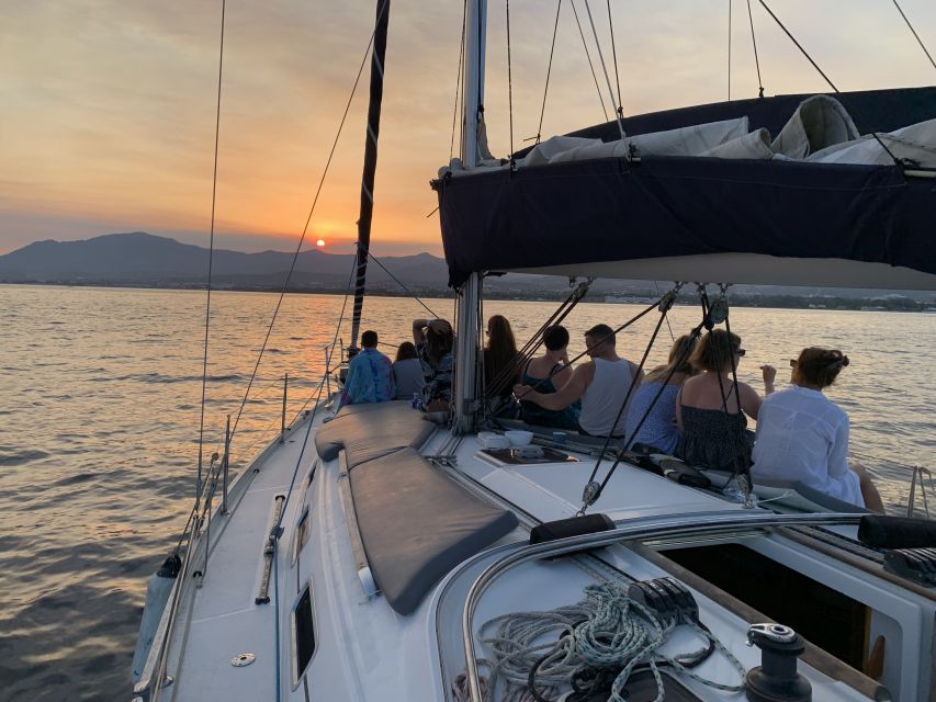 Marbella: Sunset Sailing Trip with Drinks and Snacks - What the skipper adds