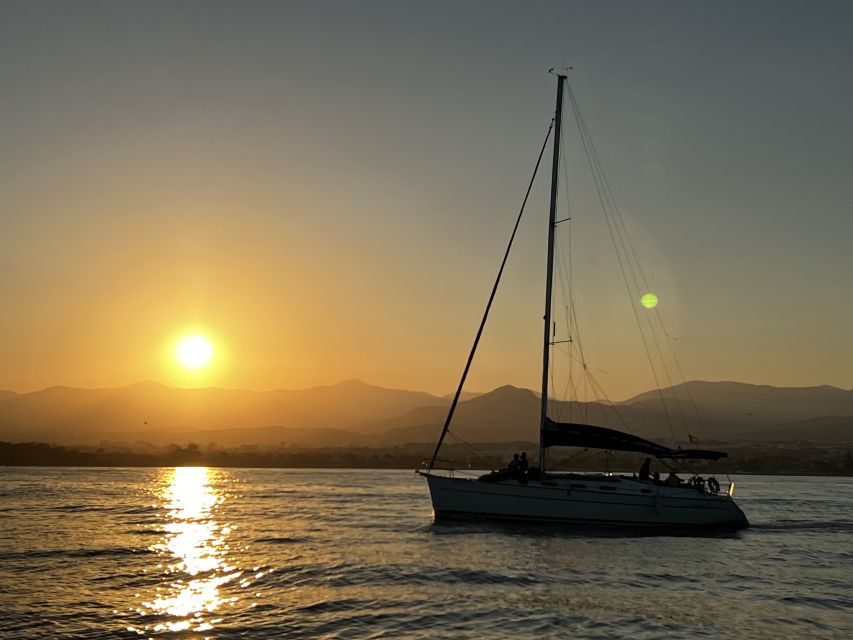 Marbella: Sunset Sailing Trip with Drinks and Snacks - Sunset photos, dolphins, and the best seat