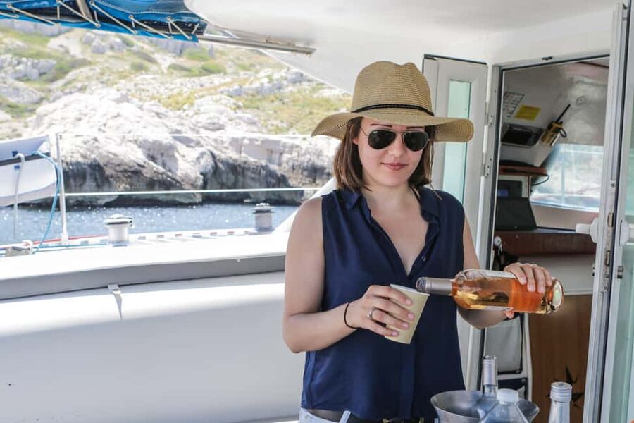 Marseille: Calanques Catamaran Cruise, Picnic, & Swimming - The Blue Cave is the day’s most unusual stop