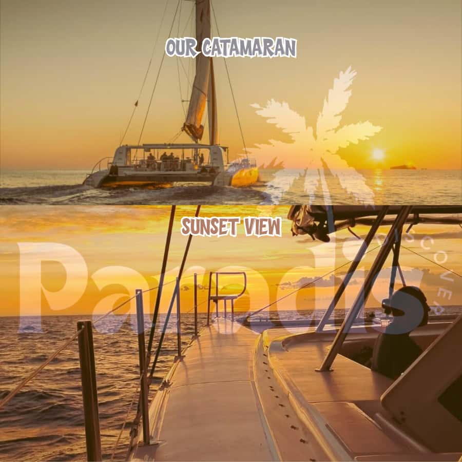 Mauritius: Catamaran Sunset Cruise with Food, Drinks & DJ - Leaving Grand Baie for a north-coast sunset