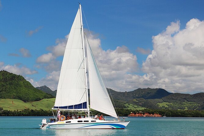 Mauritius : Full day All inclusive Ile aux cerfs Catamaran cruise - The waterfall stop needs a careful reality check