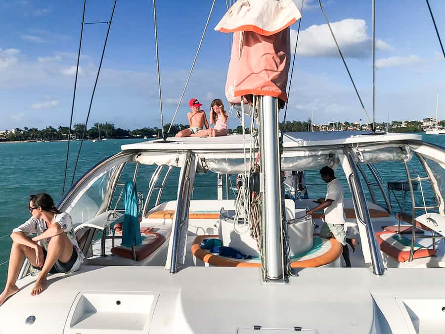 Mauritius: Full-Day Catamaran Cruise to the Northern Isles - Leaving Grand Baie aboard the Wind Dancer