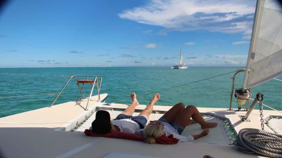 Mauritius: Ile aux Cerf Catamaran w/Waterfall Visit & Lunch - Key points at a glance