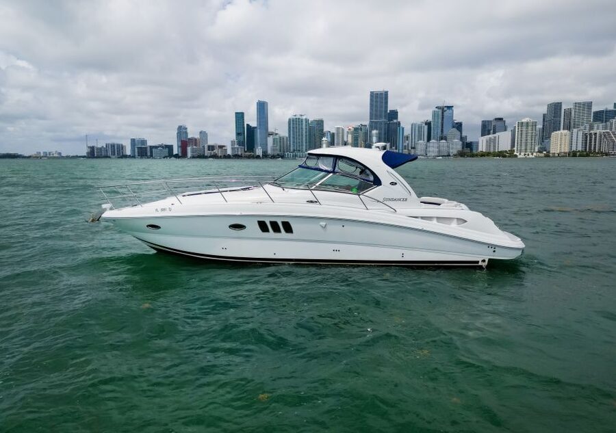 Miami: BYOB Private Yacht Cruise Play Your Own Music - The port and the cruise ships