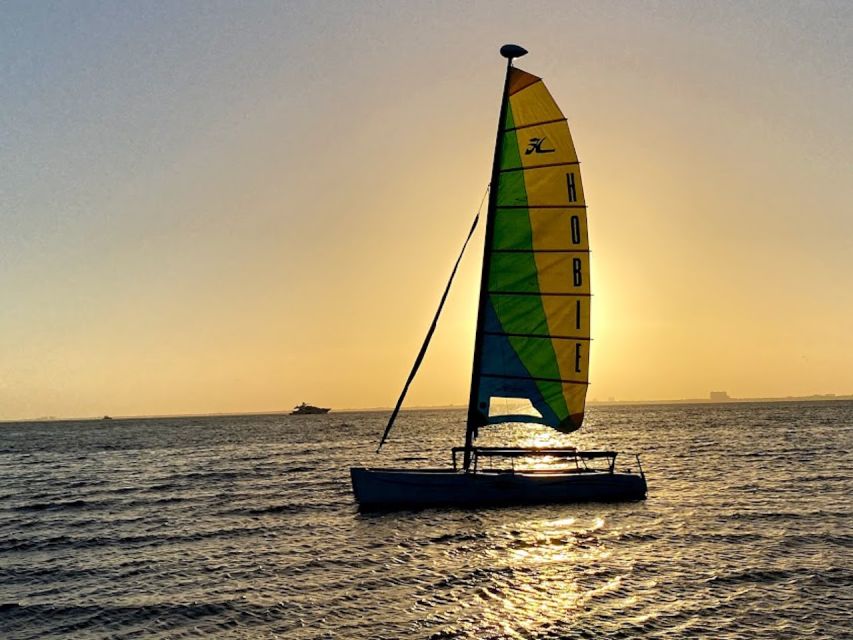 Miami: Intimate Sailing in Biscayne Bay w/ Food and Drinks - Your first lesson on the Hobie Cat