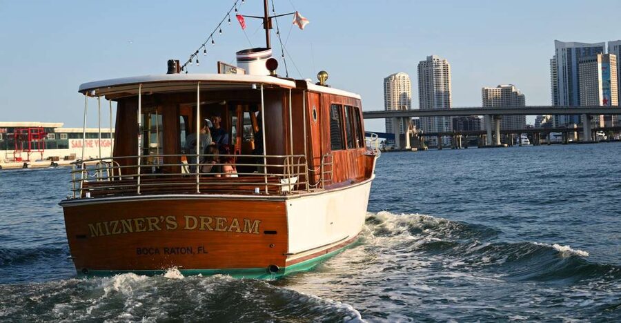 Miami: Miami Skyline Vintage Yacht Cruise, - Starting at Pier A in Miami Beach Marina
