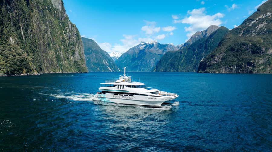 Milford Sound: Nature Cruise on a Modern Catamaran - A modern catamaran built for changing weather