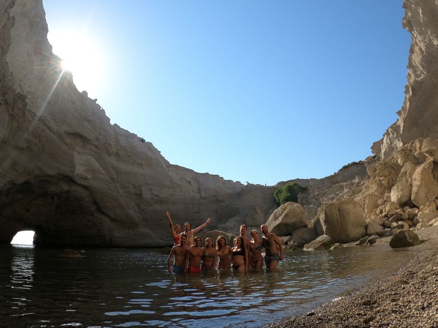 Milos: Full-Day Catamaran Cruise with Paddle Board - Food, drinks, and the feel on board