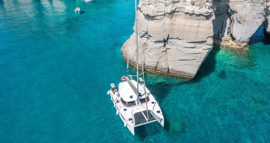 Milos: Kleftiko Morning Catamaran Cruise with Lunch & Drinks - Key points to know before booking