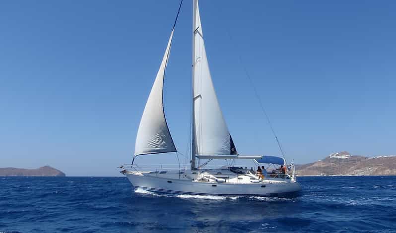 Milos: Kleftiko Semi Private Sailing Cruise with Lunch - At a glance