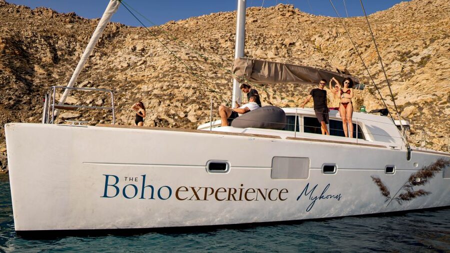 Mykonos: Boho Experience Catamaran Cruise - Two five-hour cruises from Paraga Beach