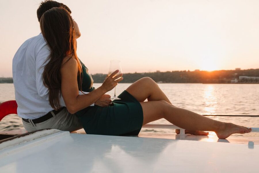 Mykonos: Catamaran Cruise with Lunch, Drinks and Transfer - Lunch served on the boat