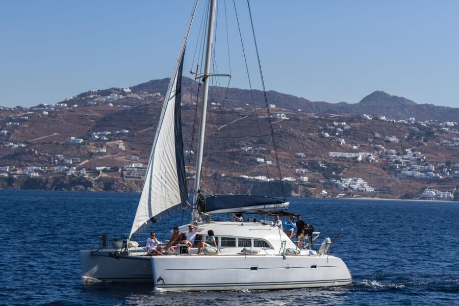 Mykonos: Catamaran Cruise With Meal and Drinks - Key points at a glance