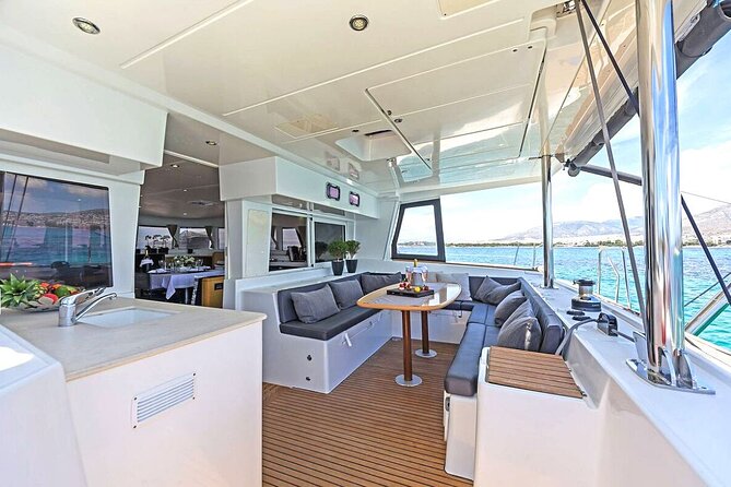 Mykonos Catamaran Premium Day-Sunset Tours 8-flavor Meal & Drinks - An eight-flavor Greek meal cooked onboard