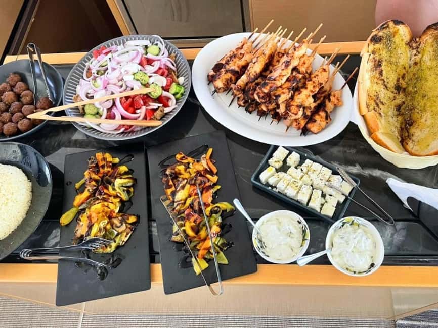 Mykonos Cruise: Prosecco, BBQ, Sailing Demo & Delos Stop - Key points at a glance