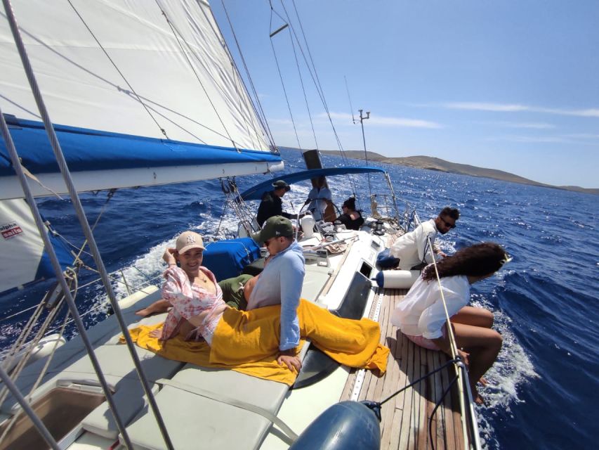 Mykonos: Delos and Rhenia Full-Day Sailing Cruise with Meal - The onboard Greek feast