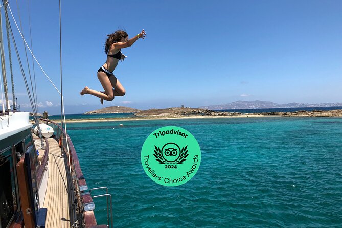 Mykonos Sail Cruise to Rhenia, Guided Tour of Delos, Lunch&Drinks - Meeting the yacht at 9 a.m.