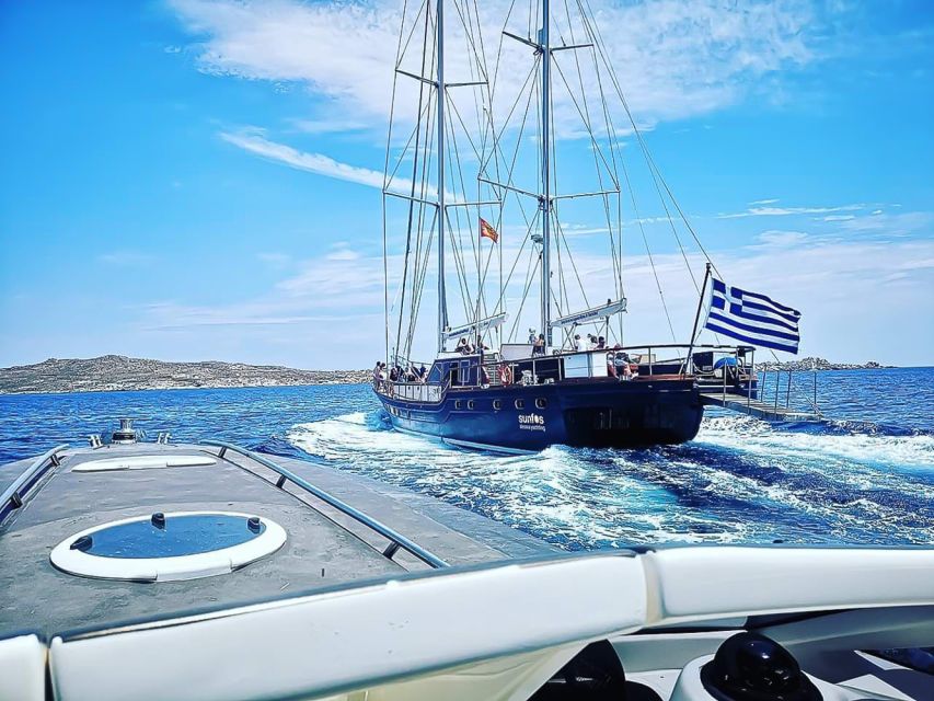 Mykonos: Yacht Cruise to Rhenia and Guided Tour of Delos - Rhenia: a swim stop with lunch in a quiet bay