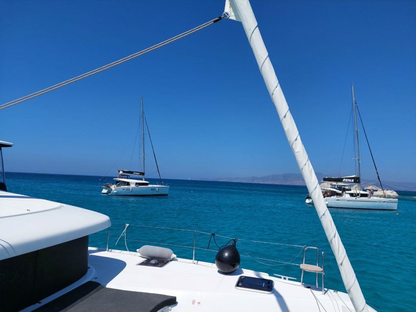 Naxos: Catamaran Cruise with Swim Stops, Food, and Drinks - The boats: Danae, Rena, Anassa, and Steve π