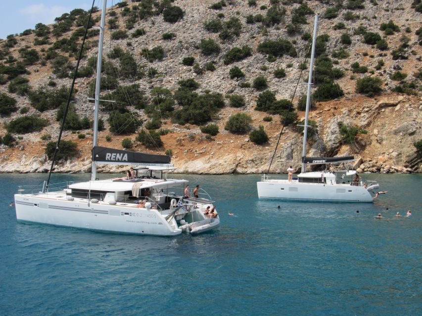 Naxos: Luxury Catamaran Day Trip with Lunch and Drinks - A route shaped by wind, waves, and safety