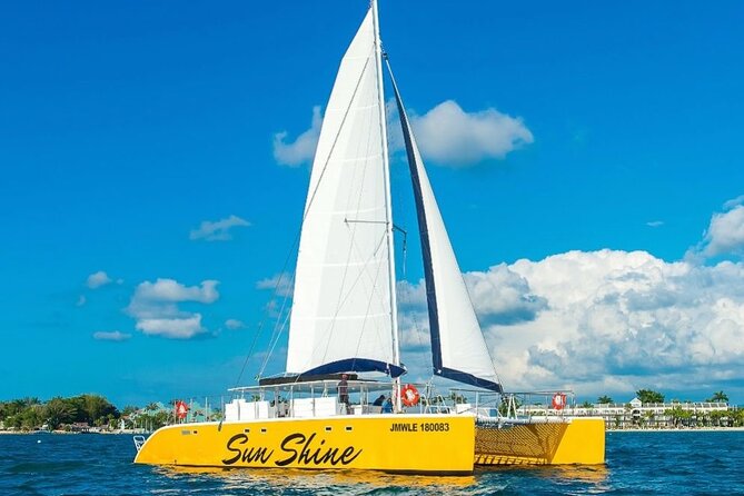 NEGRIL CATAMARAN CRUISE Sunset Ricks Cafe Adults only ALL HOTELS - Arriving at Rick’s Cafe for sunset