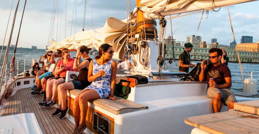 New York City: Sunset Sail Aboard a Schooner - From Pier 62 to the open harbor