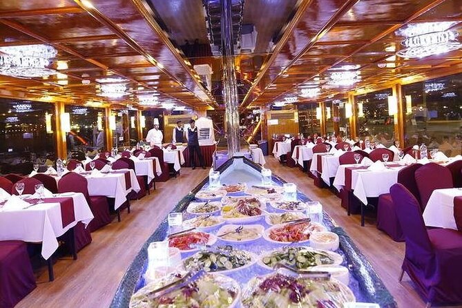 Nile River Dinner Cruise on a Yacht with Open Buffet - Tanoura, belly dancing, and live music