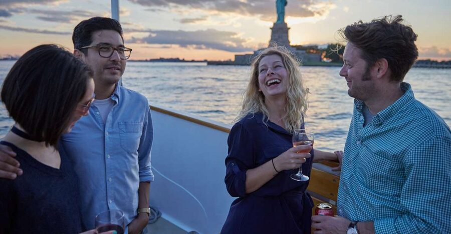 NYC: Day Cruise on Small Yacht with Statue of Liberty Views - The aft observatory gives you shelter and sightlines