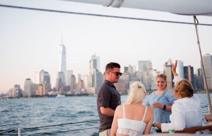 NYC: Statue of Liberty Cruise aboard a Classic Sailboat - Leaving Chelsea Piers on a classic schooner