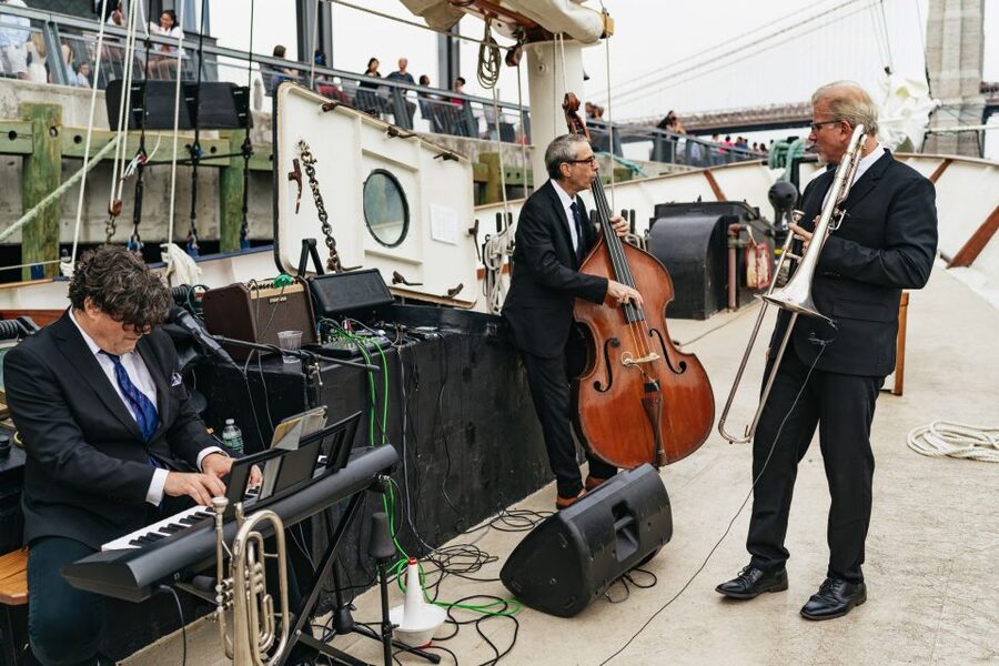 NYC: Sunset Jazz Sail aboard the 'Clipper City' - The Route From Lady Liberty to the Bridges