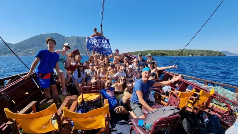 Nydri: Sailing Through History. Daily Cruise with Beach BBQ - What the $88 Nydri cruise actually gives you