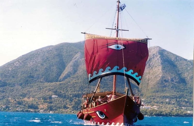 Nydri: Sailing Through History. Daily Cruise with Beach BBQ - Setting sail with Greek myths and ouzo