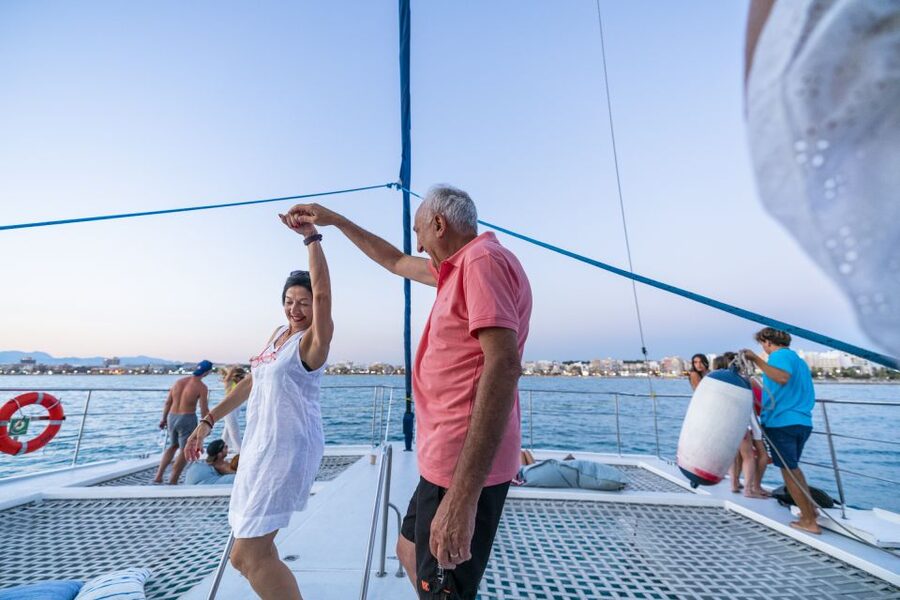 Palma: Catamaran Cruise with Swimming and Snorkelling - Leaving Playa del Arenal for Palma Bay